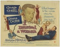 5m141 I MARRIED A WOMAN TC 1958 five images of sexiest Diana Dors + Adolphe Menjou & George Goebel!