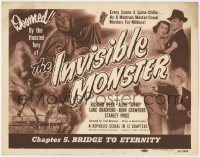 5m152 INVISIBLE MONSTER chapter 5 TC 1950 Manhattan crook murders for millions, Bridge to Eternity!