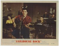 5m573 JAILHOUSE ROCK LC #4 1957 Elvis Presley's recording session is a hit & success follows fast!