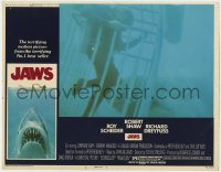 5m575 JAWS LC #1 1975 Richard Dreyfuss in underwater cage confronts Bruce the shark!