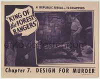 5m582 KING OF THE FOREST RANGERS chapter 7 LC 1946 Larry Thompson, Helen Talbot, Design For Murder!
