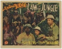 5m175 LAW OF THE JUNGLE TC 1942 Arline Judge, John King & scared Mantan Moreland w/African natives!