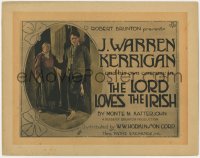 5m184 LORD LOVES THE IRISH TC 1919 J. Warren Kerrigan has no ambition until he falls in love!