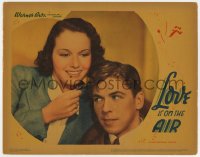 5m602 LOVE IS ON THE AIR LC 1937 best portrait of young Ronald Reagan & pretty June Travis!