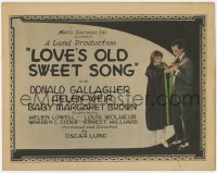 5m186 LOVE'S OLD SWEET SONG TC 1923 Donald Gallagher with pretty blonde Helen Weir!