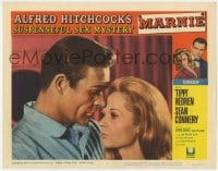 5m616 MARNIE LC #3 1964 Sean Connery & Tippi Hedren in Alfred Hitchcock's suspenseful sex mystery!