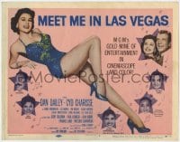 5m193 MEET ME IN LAS VEGAS TC 1956 super sexy full-length showgirl Cyd Charisse in skimpy outfit!