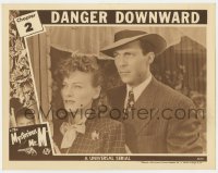 5m626 MYSTERIOUS MR M chapter 2 LC 1946 c/u of Pamela Blake & Dennis Moore, Danger Downward!