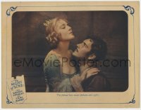 5m636 NIGHT OF LOVE LC 1927 close up of Ronald Colman & Vilma Banky in passionate embrace!