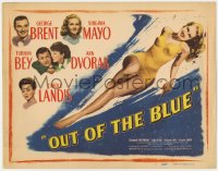 5m227 OUT OF THE BLUE TC 1947 super sexy full-length Virginia Mayo in swimsuit!