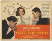 5m228 OVER THE MOON TC 1939 Merle Oberon in Robert E. Sherwood's comedy, Alexander Korda!