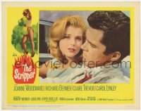 5m735 STRIPPER LC #2 1963 super close up of Richard Beymer and Carol Lynley in convertible!
