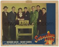 5m736 SUBMARINE ALERT LC #7 1943 posed portrait of Richard Arlen, Wendy Barrie, and rest of cast!