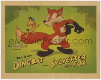 5m750 TERRY-TOON LC #7 1946 great cartoon image of Paul Terry's Dingbat and Sylvester the Fox!
