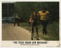 5m755 TEXAS CHAINSAW MASSACRE LC #4 1974 Tobe Hooper cult classic, Leatherface chasing two people!