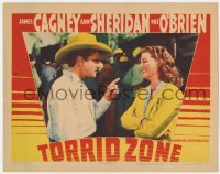 5m789 TORRID ZONE LC 1940 angry James Cagney gets stern with Ann Sheridan who's laughing at him!