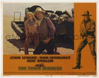 5m790 TRAIN ROBBERS LC #3 1973 great close up of cowboy John Wayne & sexy Ann-Margret!