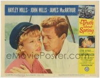 5m795 TRUTH ABOUT SPRING LC #2 1965 super c/u of Hayley Mills, who's in love with James MacArthur!