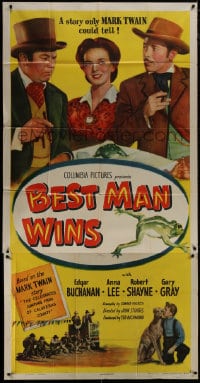 5p622 BEST MAN WINS 3sh 1948 The Celebrated Jumping Frog of Calaveras County by Twain!