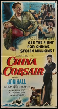 5p650 CHINA CORSAIR 3sh 1951 Jon Hall & pirate queen fight for China's stolen millions!