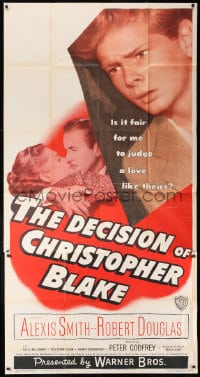 5p672 DECISION OF CHRISTOPHER BLAKE 3sh 1948 Alexis Smith, is it fair for him to judge their love?
