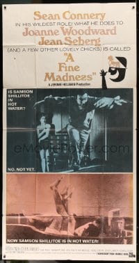 5p700 FINE MADNESS 3sh 1966 Sean Connery can out-fox Joanne Woodward, Jean Seberg & them all!