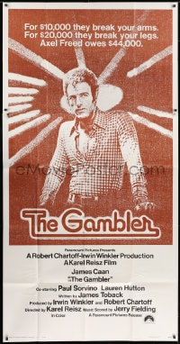 5p712 GAMBLER int'l 3sh 1974 James Caan is a degenerate gambler who owes the mob $44,000!