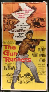 5p725 GUN RUNNERS 3sh 1958 Audie Murphy, directed by Don Siegel, written by Ernest Hemingway!