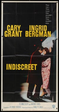 5p750 INDISCREET 3sh 1958 full-length Cary Grant & Ingrid Bergman, directed by Stanley Donen!