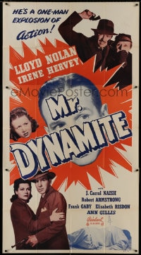 5p823 MR DYNAMITE 3sh R1950 Lloyd Nolan is a one-man explosion of action, Irene Hervey