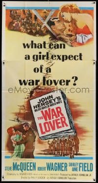 5p937 WAR LOVER 3sh 1962 Steve McQueen, Robert Wagner, Shirley Anne Field, dramatic art!