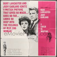 5p079 CHILD IS WAITING 6sh 1963 Howard Terpning art of Burt Lancaster & Judy Garland, Cassavetes!
