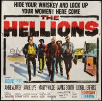 5p087 HELLIONS 6sh 1962 hide your whiskey & lock up your women, Ken Annakin directed, rare!