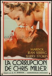 5p429 CORRUPTION OF CHRIS MILLER Argentinean 1975 Juan Antonio Bardem directed, Jean Seberg!