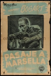 5p527 PASSAGE TO MARSEILLE Argentinean R1950s Humphrey Bogart escapes Devil's Island to fight Nazis!