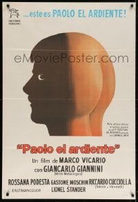 5p542 SENSUOUS SICILIAN Argentinean 1973 Marco Vicario's Paolo il caldo, wacky butthead artwork!