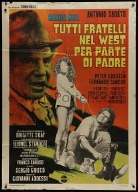 5p200 ALL THE BROTHERS OF THE WEST SUPPORT THEIR FATHER Italian 1p 1972 Sabato, spaghetti western!