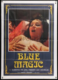 5p209 BLUE MAGIC Italian 1p 1981 super close up of sexy naked Samantha Fox!