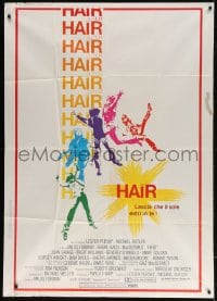 5p256 HAIR Italian 1p 1979 Milos Forman, John Savage, musical, let the sun shine in!