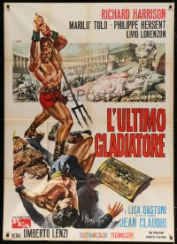 5p298 MESSALINA VS. THE SON OF HERCULES Italian 1p 1964 Lenzi's L'ultimo gladiatore, Casaro art!