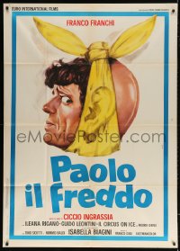 5p312 PAOLO IL FREDDO Italian 1p 1974 Piero Ermanno Iaia art of wacky Franco Franchi, rare!