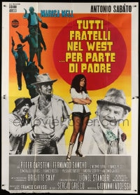 5p125 ALL THE BROTHERS OF THE WEST SUPPORT THEIR FATHER Italian 2p 1972 Sabato, spaghetti western!