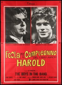 5p133 BOYS IN THE BAND Italian 2p 1970 William Friedkin gay classic, Leonard Frey, La Tourneaux!