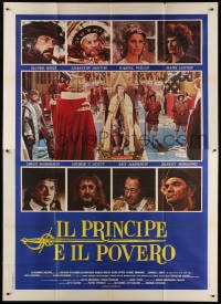 5p140 CROSSED SWORDS Italian 2p 1977 Prince & the Pauper with sexy Raquel Welch added!