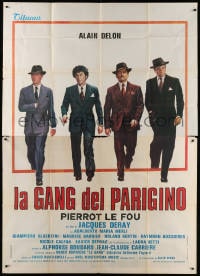 5p147 GANG Italian 2p 1977 Jacques Deray, great art of Alain Delon his gangster co-stars!