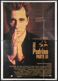 5p151 GODFATHER PART III Italian 2p 1991 best image of Al Pacino, Francis Ford Coppola!