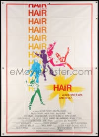 5p156 HAIR Italian 2p 1979 Milos Forman musical, Treat Williams, let the sun shine in!