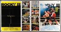 5p026 ROCKY II 1-stop poster 1979 Sylvester Stallone & Carl Weathers fight in ring, boxing sequel!