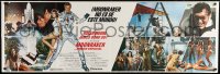 5p016 MOONRAKER int'l Spanish language 20x60 paper banner 1979 Roger Moore as James Bond, Lois Chiles