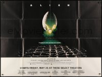 5p047 ALIEN subway poster 1979 Ridley Scott sci-fi classic, cool hatching egg image!